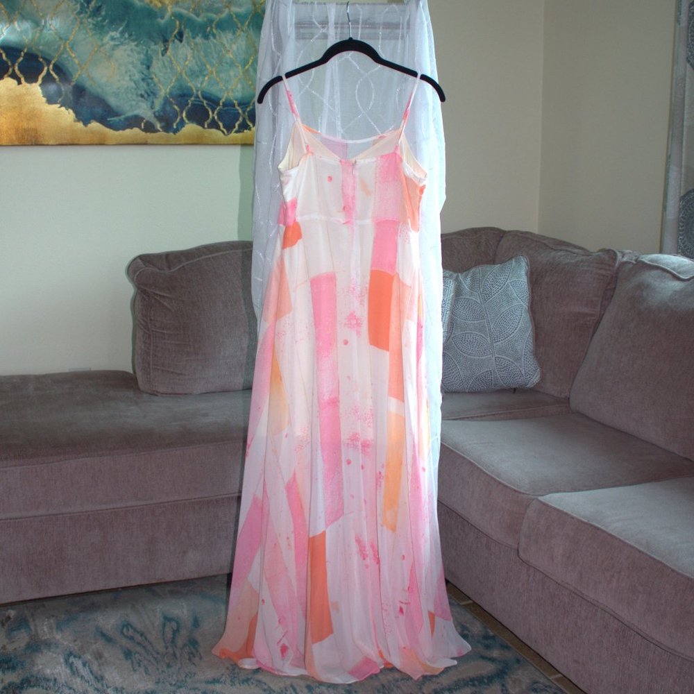 Bundle ⚡️2/$25 Cato Multi Colored Dress | Sheer Sun Dress W/ Lining - Picture 2 of 6
